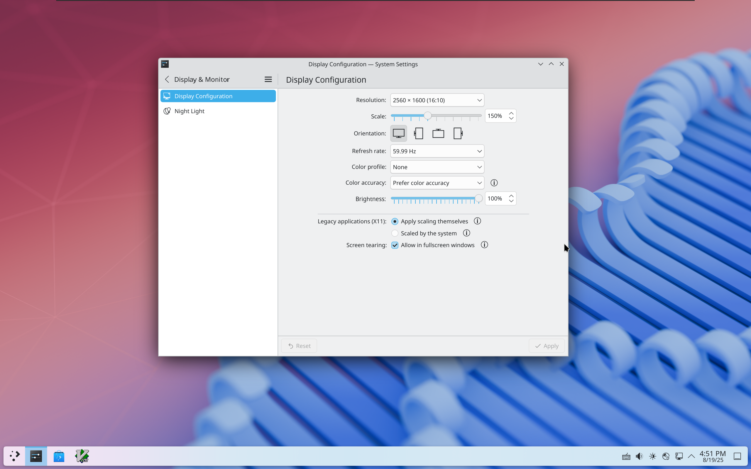 Display Configuration